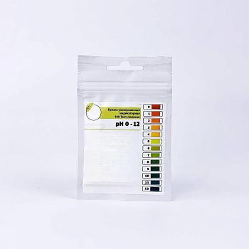 Индикаторная бумага высоконтрасная рН 0-12, 100 полосок в пакете, 1 шт