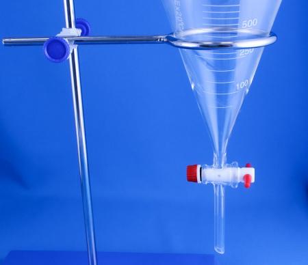 Воронка делительная грушевидная 5drops ВД-3-1000, 1000 мл, с фторопластовым краном