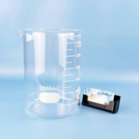 Стакан лабораторный низкий 5drops Н-1-3000, 3000 мл, стекло Boro 3.3, градуированный