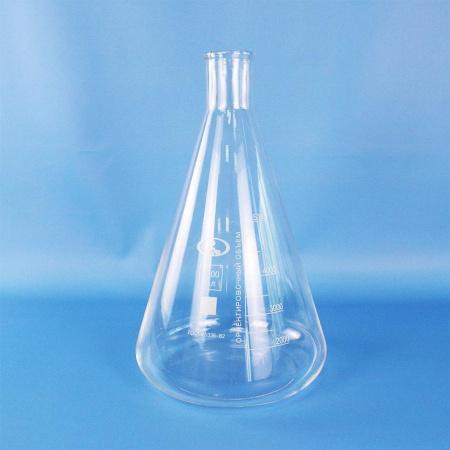 Колба коническая (Эрленмейера) КН-2-5000-50, 5000 мл, горло 50 мм, без шлифа - В наличии