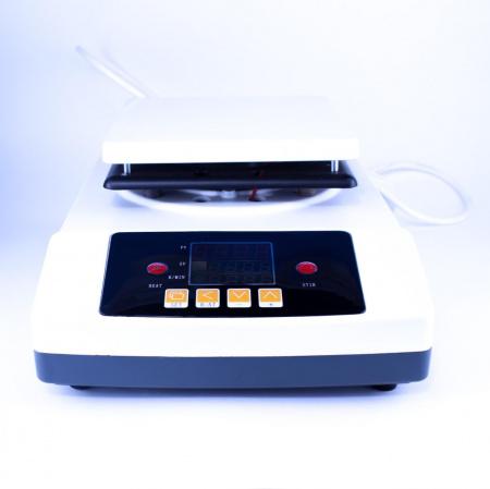 Магнитная мешалка на 10 литров с подогревом и точной установкой температуры, 180х180 мм