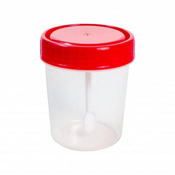 Контейнер 120 мл для сбора биопроб не стерильный в инд. уп. "Ева", 150 шт в уп. Контейнер 120 мл для сбора биопроб не стерильный в инд. уп. "Ева", 150 шт в уп.