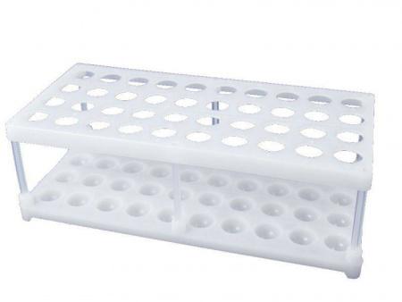 Штатив ШЛПП-40 для пробирок 18 мм, 40 гнезд, полипропилен/ПЭНД, разборный - В наличии