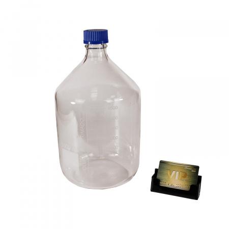 Банка для реактивов, 5000 мл, светлое стекло, градуированная