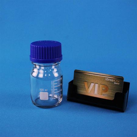 Банка для реактивов, 100 мл, светлое стекло, градуированная Банка для реактивов, 100 мл, светлое стекло, градуированная