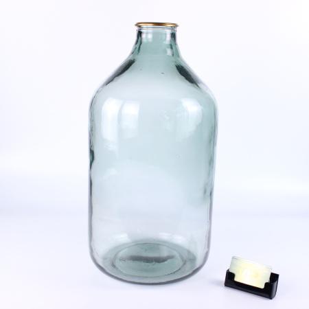 Банка стеклянная, 20 литров винная "Белая лоза" с гладким горлом