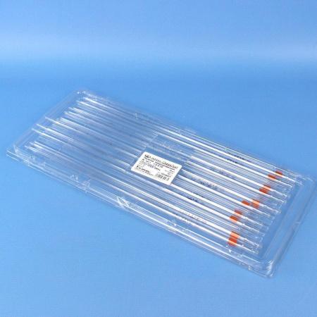 Пипетка градуированная 1-2-2-10, объем 10 мл, неполный слив, с расширением, 2 класс, 10 шт/упак