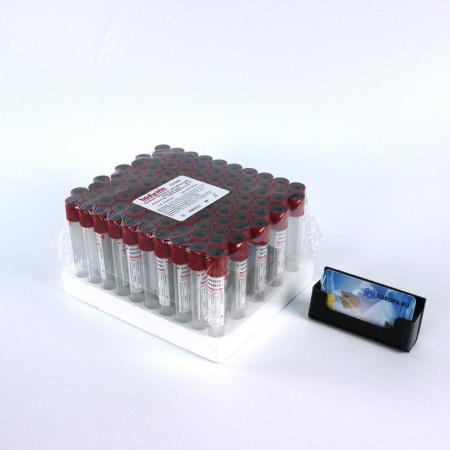 Пробирки с активатором свертывания, 9 мл, 16х100 мм, пластик, для исследования сыворотки, 100 шт/упак, Bodywin