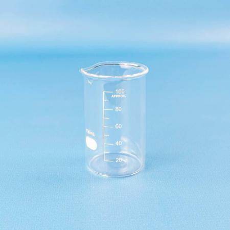 Стакан лабораторный высокий 5drops В-1-100, 100 мл, стекло Boro 3.3, градуированный - В наличии