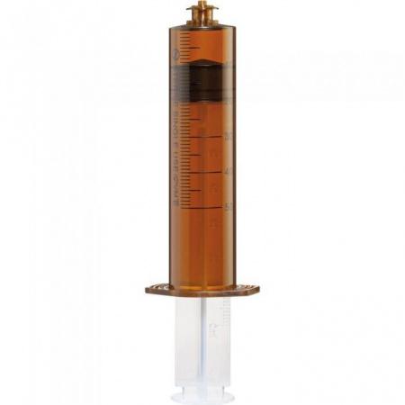 Шприц 3-х компонентный, 50 мл, с Луер-Лок (Luer Lock) креплением, без иглы, светозащитный, 50 шт/упак VM - Под заказ