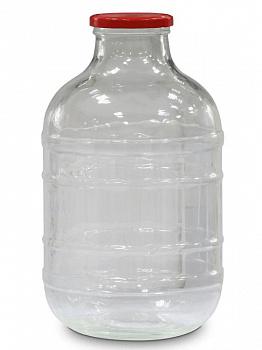 Банка 15л "Коньячная" Прозрачная