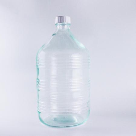 Стеклянная бутыль СССР, 15 л, рифленая, 1 шт - Под заказ