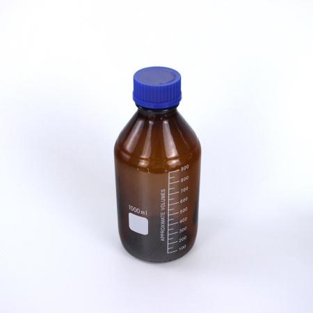 Банка для реактивов, 1000 мл, темное стекло, градуированная Банка для реактивов, 1000 мл, темное стекло, градуированная