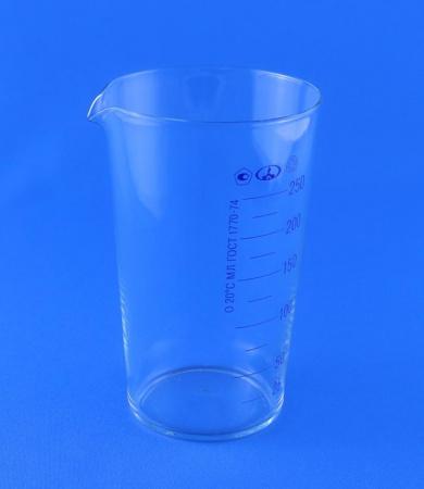 Мензурка стеклянная мерная, 250 мл - В наличии