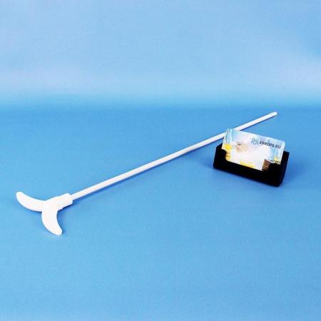 Мешальник для верхнеприводных мешалок, 2 лопасти, нержавеющая сталь с фторопластовым покрытием, 500 мм