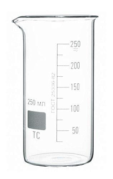 Стакан лабораторный высокий В-1-150, 150 мл, с носиком (ГОСТ 25336-82)
