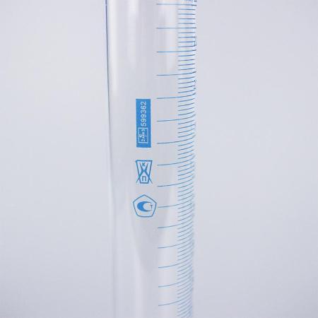 Цилиндр мерный 1-250-2, 250 мл, со стеклянным основанием, с носиком, (ГОСТ 1770-74)