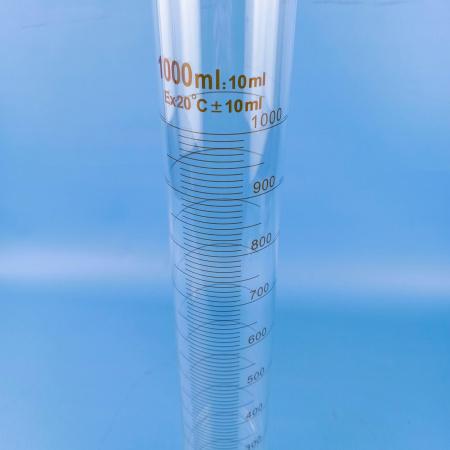 Цилиндр мерный 5drops 1-1000-2, 1000 мл, стекло Boro 3.3, со стеклянным основанием, с носиком, градуированный