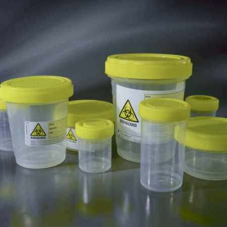 Контейнер для гистологии с завинчивающейся крышкой 120 мл, 50 шт/упак