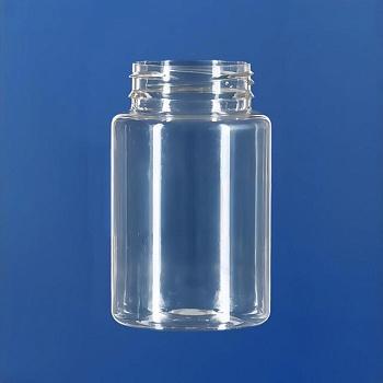 Банка 100 мл, горло 38/415 мм, ПЭТ, низкая, прозрачная, без крышки, 250 шт/упак