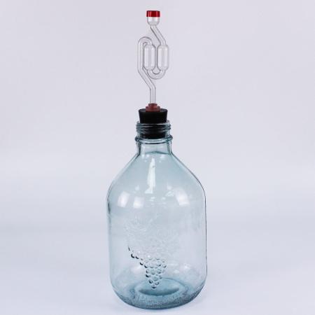 Стеклянная Бутыль Виноград, 5 л