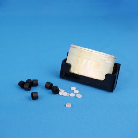 Крышка к винтовым виалам с резьбой 8-425, черная, без отв., с септой, 100 шт/упак