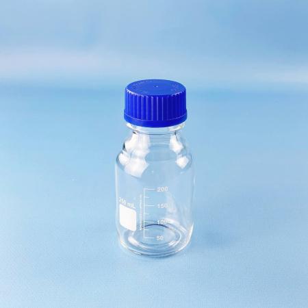 Банка для реактивов 5drops GL45, 250 мл, стекло Boro 3.3, светлое стекло, с винтовой крышкой, градуированная - В наличии