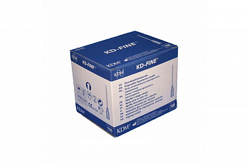 Игла инъекционная стерильная G 30, 0,3x12, KD-FINE, упаковка 100 шт