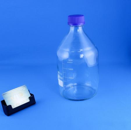 Банка для реактивов 5drops GL45, 2000 мл, стекло Boro 3.3, светлое стекло, с винтовой крышкой, градуированная Банка для реактивов 5drops GL45, 2000 мл, стекло Boro 3.3, светлое стекло, с винтовой крышкой, градуированная