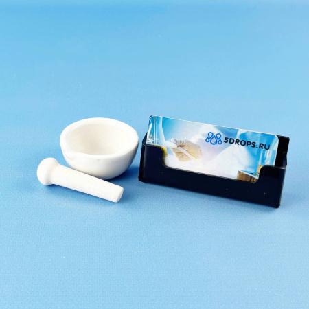 Ступка с пестиком 5drops, диаметр 60 мм, фарфор