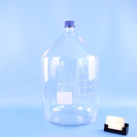 Банка для реактивов, 20000 мл, светлое стекло, градуированная