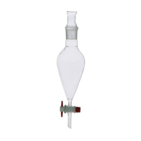 Воронка делительная ВД-3-500 мл, грушевидная, с фторопластовым краном, (ГОСТ 1770-74) - В наличии