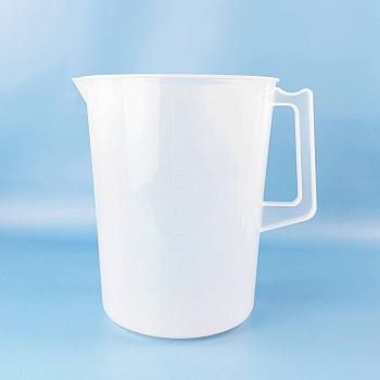 Мензурка (Стакан) с ручкой 5drops-5000, на 5000 мл, полипропилен, градуированная