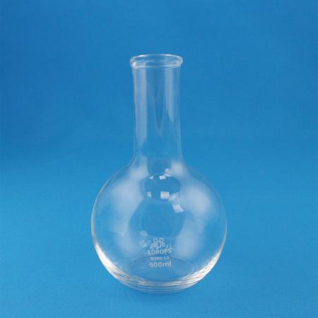 Колба плоскодонная 5drops П-2-500, 500 мл, стекло Boro 3.3, без шлифа - В наличии