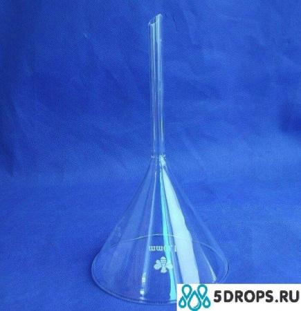 Воронка лабораторная, диаметр 150 мм, стекло, без шлифа