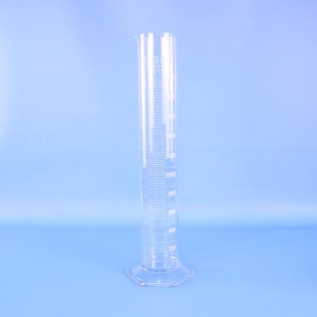 Цилиндр мерный 1-2000-2, 2000 мл, со стеклянным основанием, с носиком, белая шкала, (ГОСТ 1770-74)