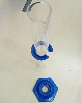 Уценка: Цилиндр мерный 5drops 3-250-2, 250 мл, стекло, с пластиковым основанием, с носиком, градуированный