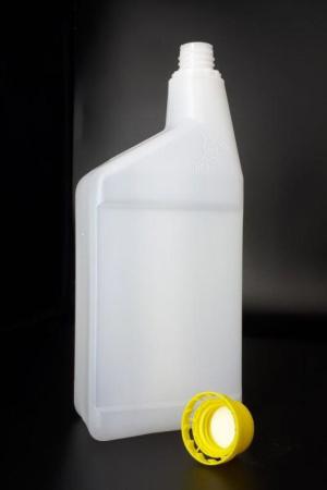 Бутыль для масла и реактивов 1 л, горло 18 мм, ПНД, с крышкой и изолоновой прокладкой, 100 шт/упак