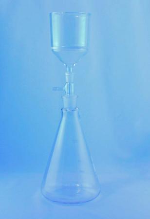 Система вакуумной фильтрации "NanoFiltr" на 2000 мл, с воронкой ВФ-125 мм, пор. 16 мкм + насос "5Drops" 115-SG