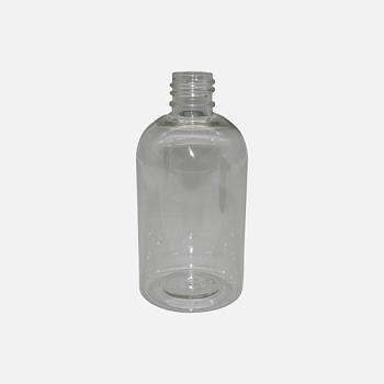 Флакон 100 мл, горло 18/410 мм, ПЭТ, прозрачный, круглый скат горла, без крышки, 100 шт/упак