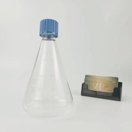 Колба коническая, 500 мл, стекло, с навинч. п/п крышкой