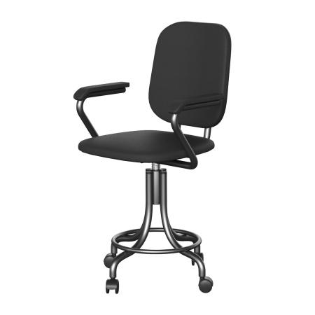 Кресло 580х550х950-1020 мм, металл., каркас, винтовое, с подлокотниками - Под заказ