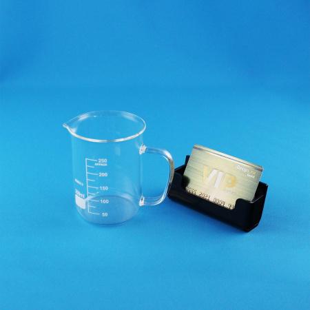 Стакан лабораторный со стеклянной ручкой 5drops В-1-250, 250 мл, стекло Boro 3.3, градуированный
