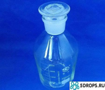 Склянка (штанглас), 2500 мл, светлое стекло, с притёртой пробкой, узкое горло