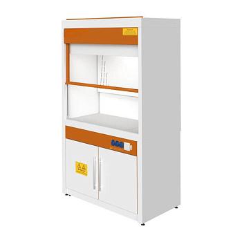 Вытяжной шкаф 1265x710x2160 мм, металл., каркас, столешница из керамогранита