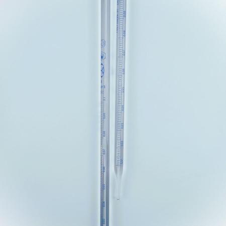 Пипетка градуированная 2-1-2-0,1, объем 0,1 мл, полный слив, исп. прямое, 2 класс, 10 шт/упак