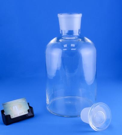 Склянка (штанглас) 5drops, 5000 мл, светлое стекло, с притёртой пробкой, узкое горло