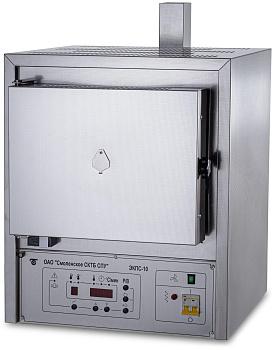 Муфельная печь 10 л, +50/+1100 °C, с многоступенчатым микропроцессорным терморегулятором и вытяжкой, нержавеющая сталь Муфельная печь 10 л, +50/+1100 °C, с многоступенчатым микропроцессорным терморегулятором и вытяжкой, нержавеющая сталь