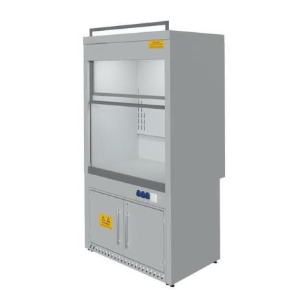 Вытяжной шкаф 1265x900x2400 мм, металл., каркас, столешница из HPL пластика - Под заказ