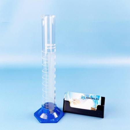 Цилиндр мерный 5drops 3-100-2, 100 мл, с пластиковым основанием, с носиком, градуированный